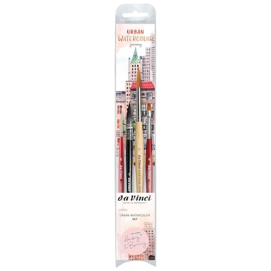 da Vinci May & Berry Artist Signature 4 Piece Synthetic Brush Set